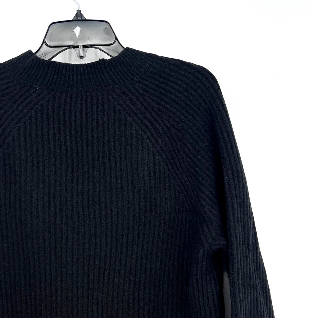 EVERLANE Women's The Long Cocoon Cardigan Small Black 100% Wool Sweater NWT