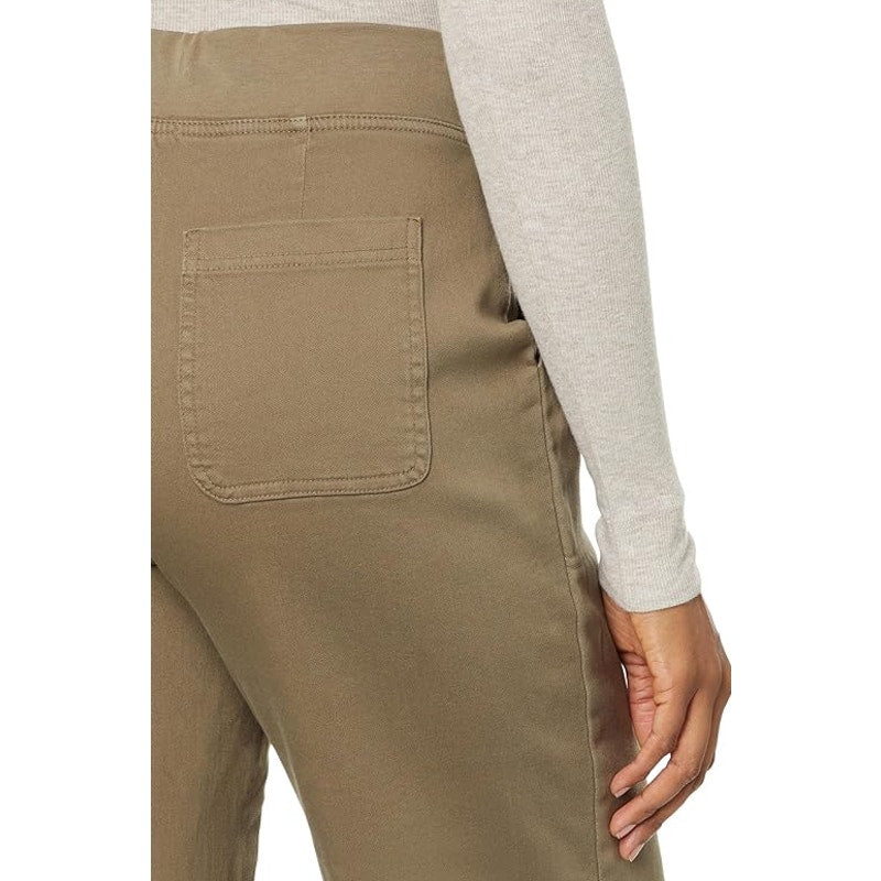 XCVI Women's Atlas Flared Leg Pants Small Tan Demitasse Pull-On Stretch NWT