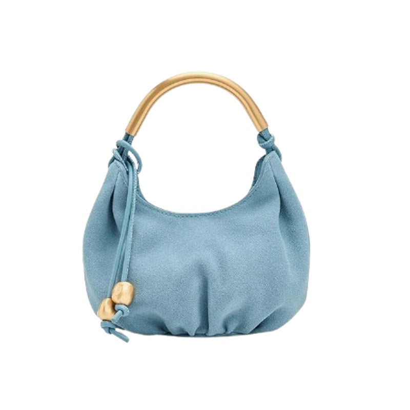 MADEWELL Women's The Mini Camren Handbag Blue Ocean Suede Leather NWT
