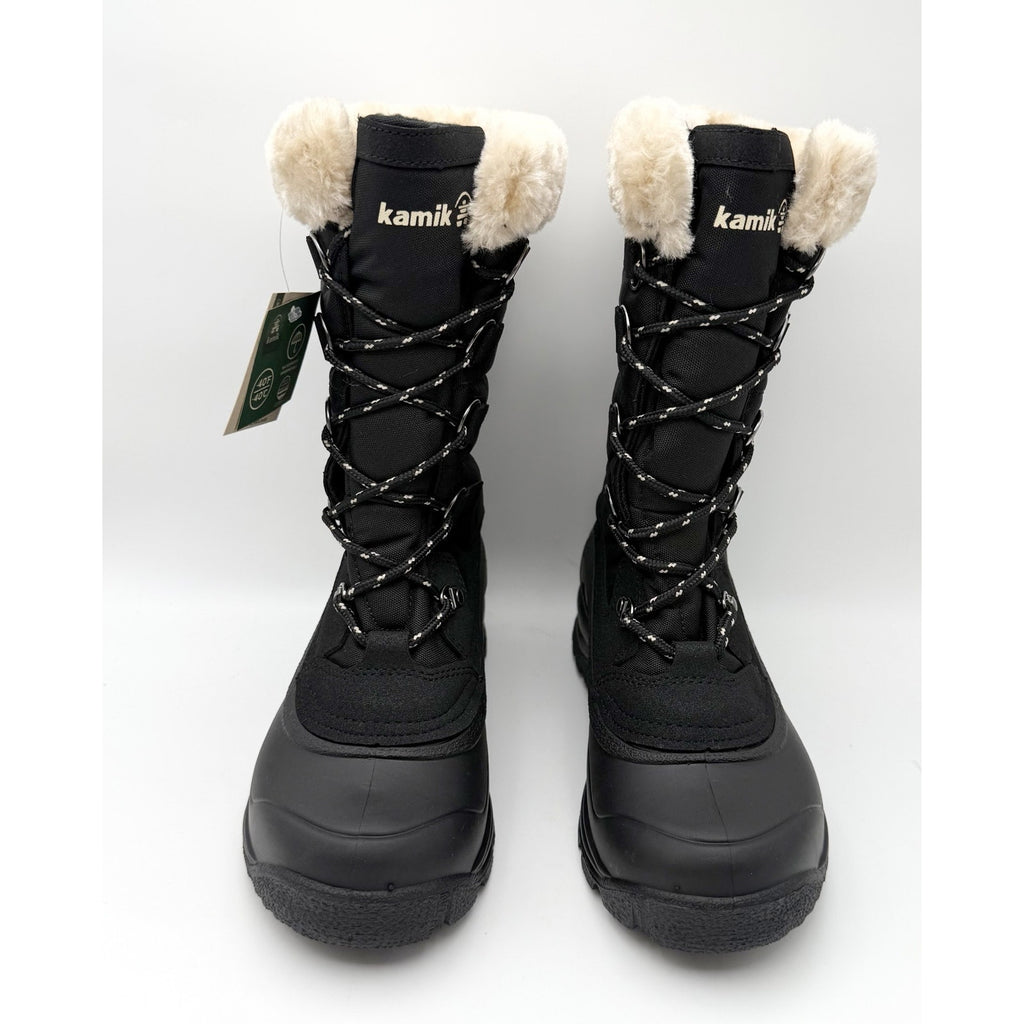 Kamik Womens Shellback Snow Boots US 8 EU 39 Black Waterproof NIB