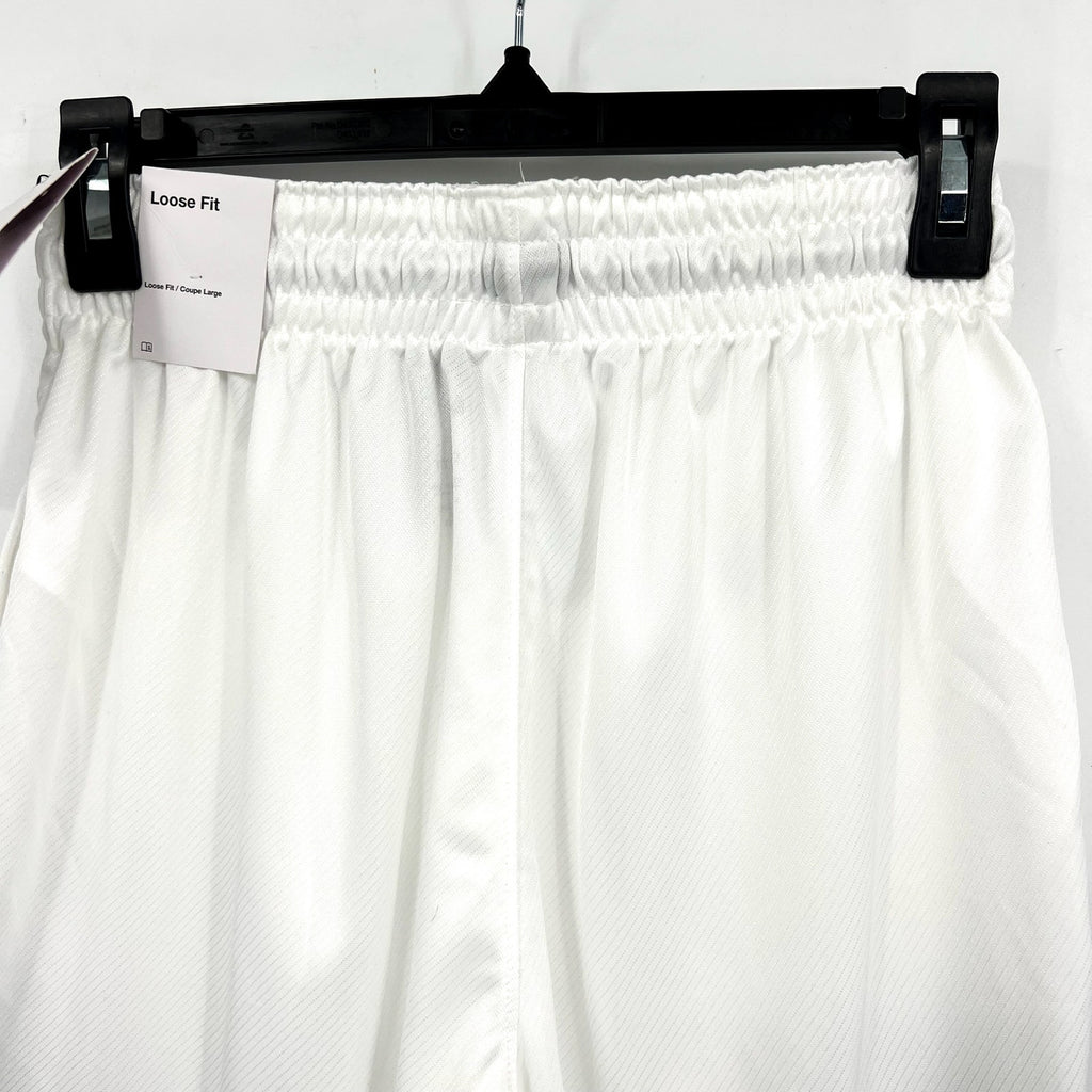 NIKE Women's Dri-FIT ISoFly Basketball Shorts XS White Black Elastic Waist NWT
