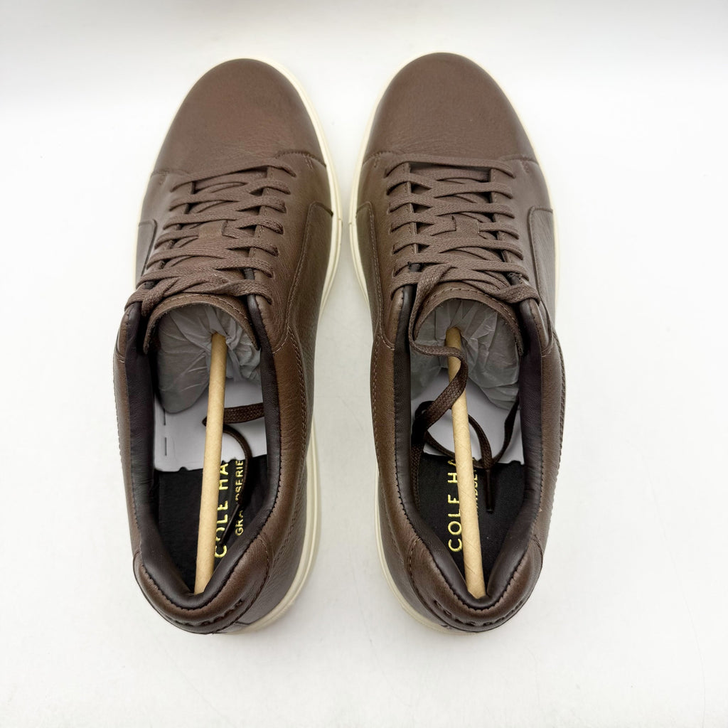 Cole Haan Mens Jensen Low-Top Casual Sneakers Size 11 EU 44 Brown Leather NIB