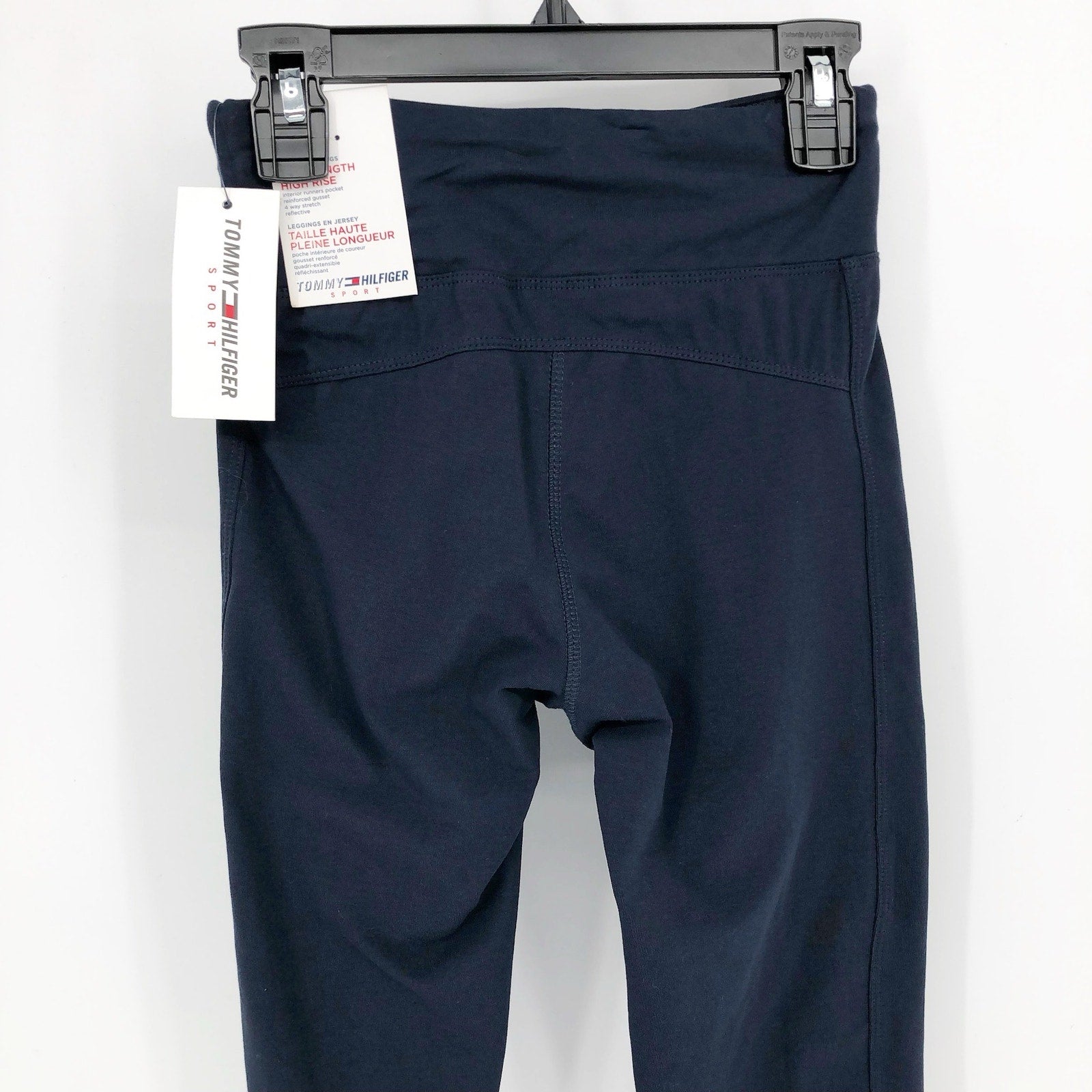 Tommy Hilfiger Womens Active Leggings XXS Navy Blue High Rise Full Length NWT