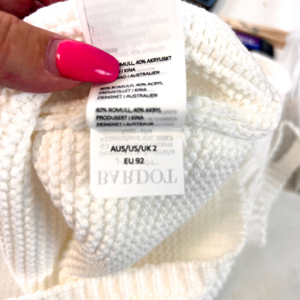 BARDOT JUNIOR Girls Andi Knit Dress Size 2T Orchid White Sleeveless NWT