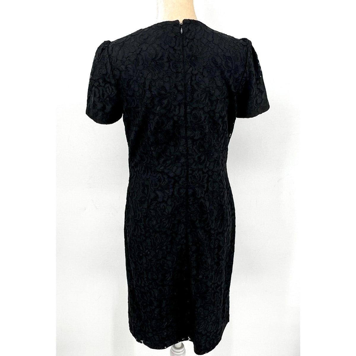 Lauren Ralph Lauren Women's Floral Lace Sheath Dress Size 10 Black SS NWT