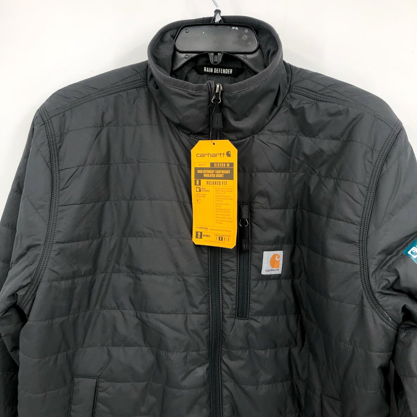 CARHARTT Rain Defender Insulated Jacket Large Grey Relaxed Fit Lightweight NWT