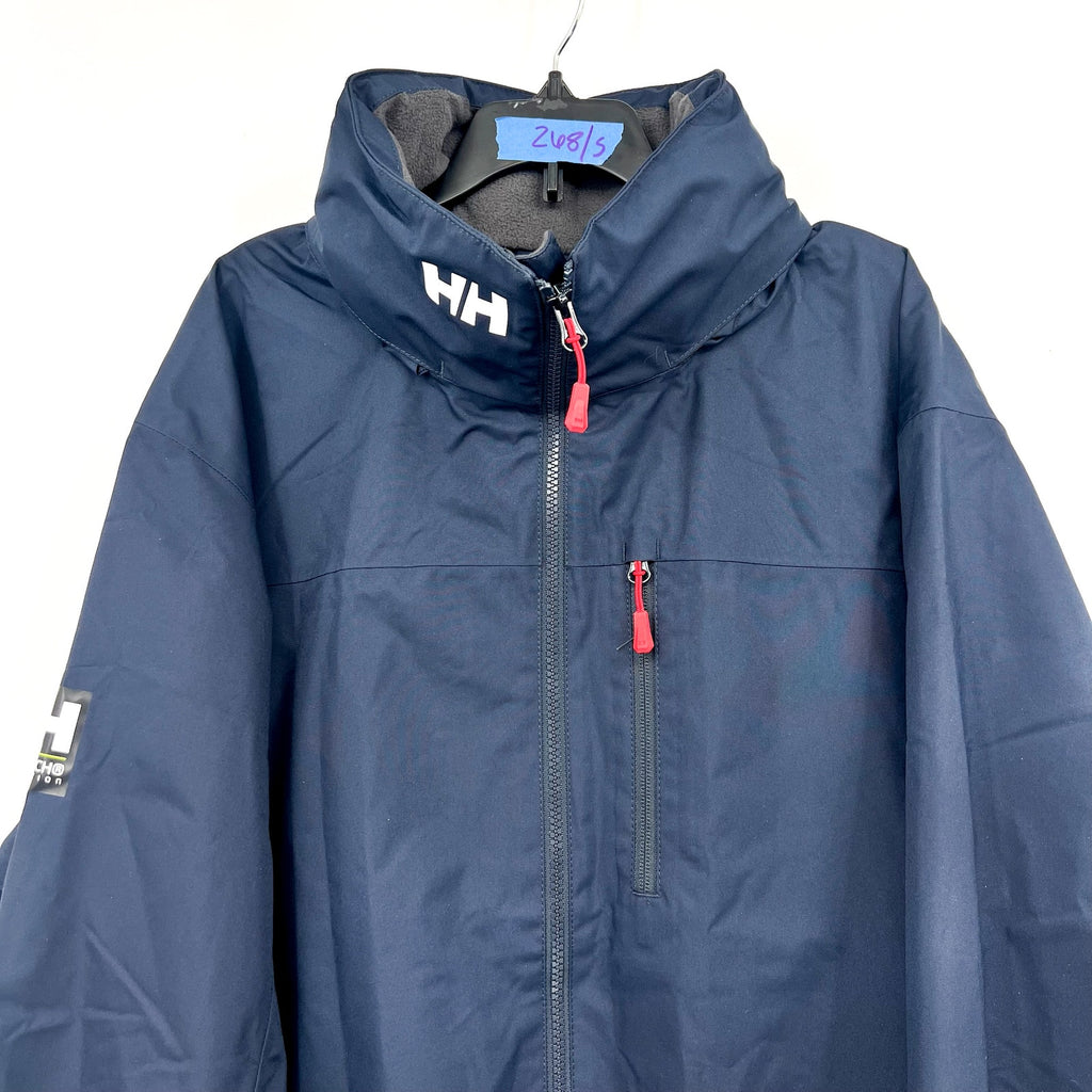 Helly Hansen Mens Crew Midlayer Sailing 2.0 Jacket 2XL Navy Blue Hood WP NWT