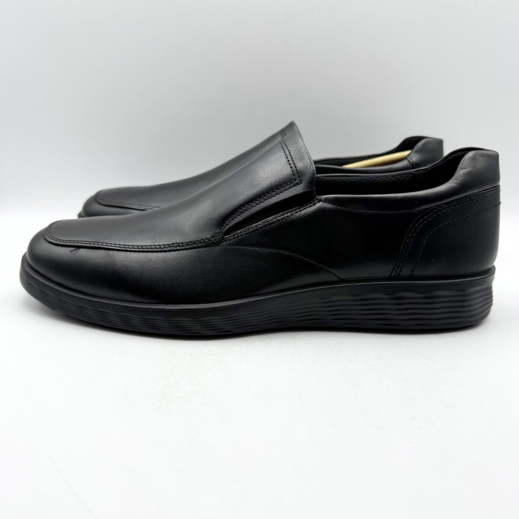 Ecco Mens S Lite Hybrid Apron Toe Oxford Shoes EU 41 US 7-7.5 Black Leather NWOB