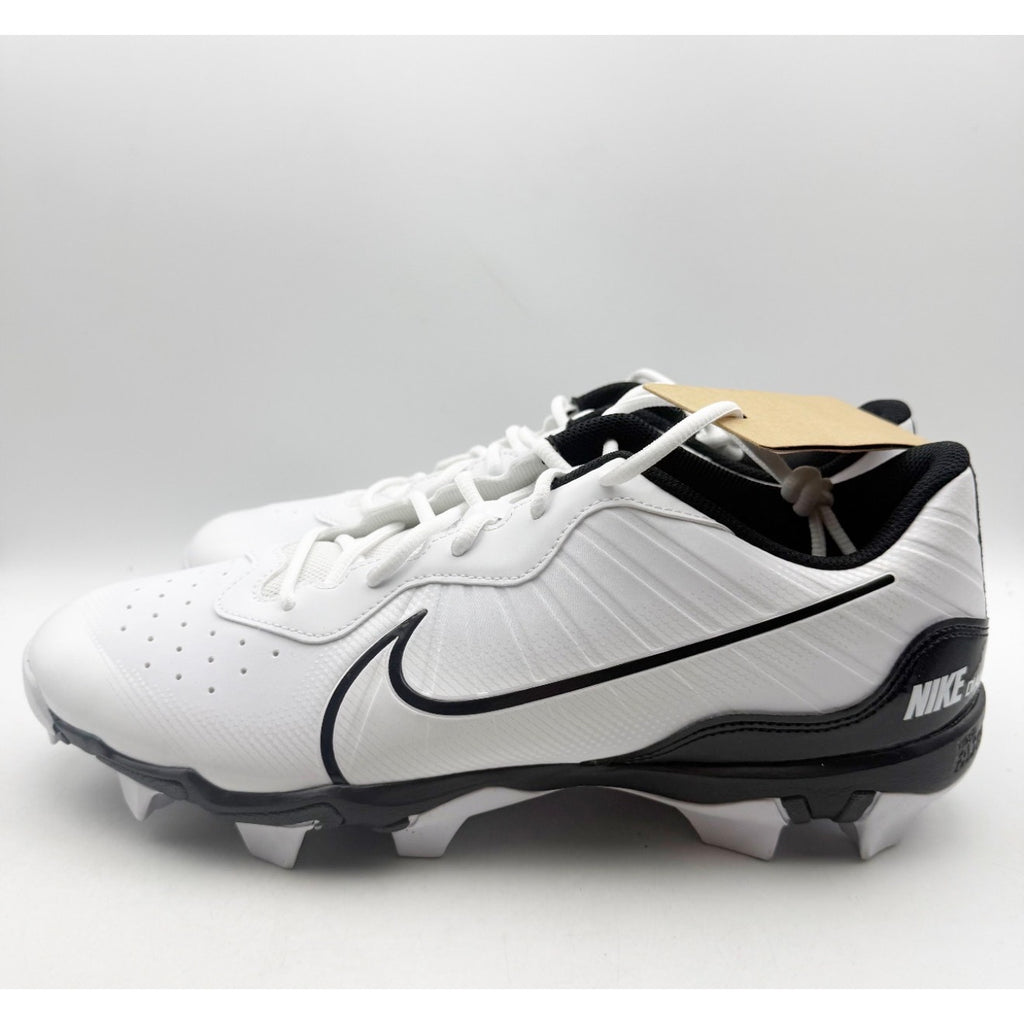 Nike Men Alpha Huarache 4 Keystone Baseball Cleats US 13 White Black DJ6524 NWOB