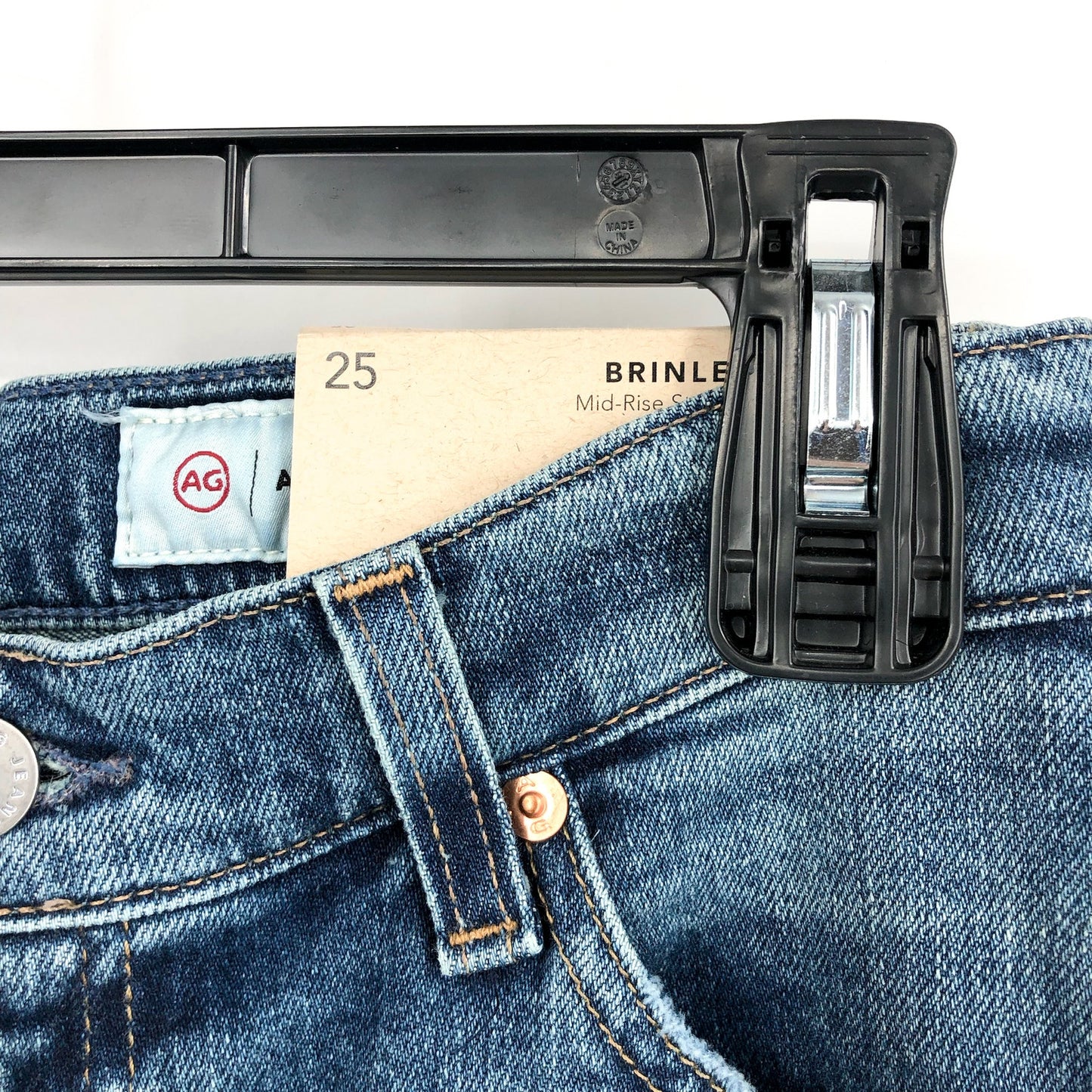 AG ADRIANO GOLDSCHMIED Womens Brinley Straight Jeans Size 25 Blue NWT