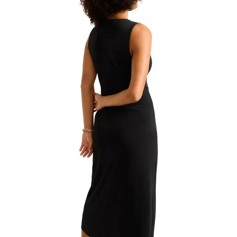 TOMMY BAHAMA Women's Clara Glimmer Maxi Dress Small Black Sleeveless NWT