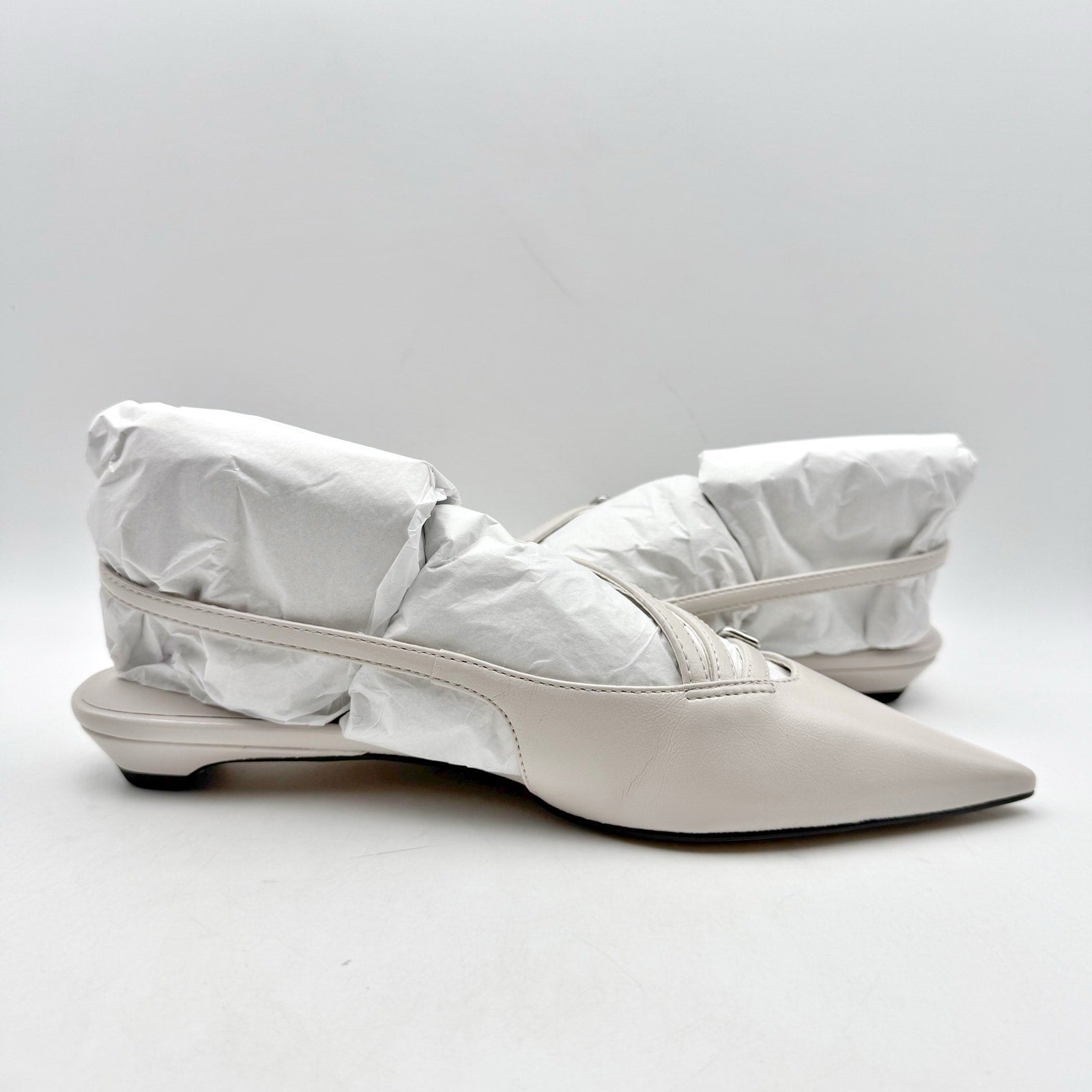 Steve Madden Womens Peony Mules US 7 M Off White Bone Slingback NIB