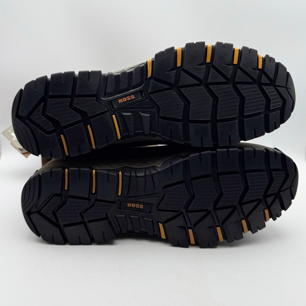 Hoss Mens Recon 8" Side Zip Wellington Industrial Boot 14 Wide Brown Leather NIB