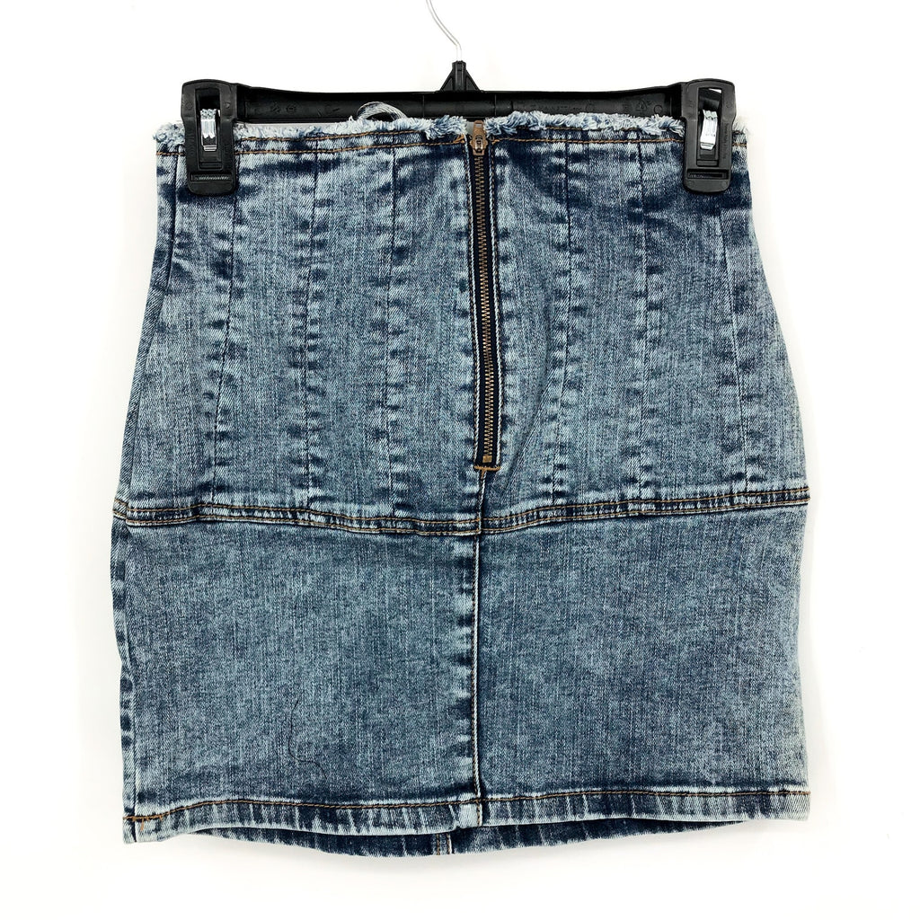 BARDOT Girls Corset Denim Skirt US 18 XXL Blue Acid Wash Cotton NWT