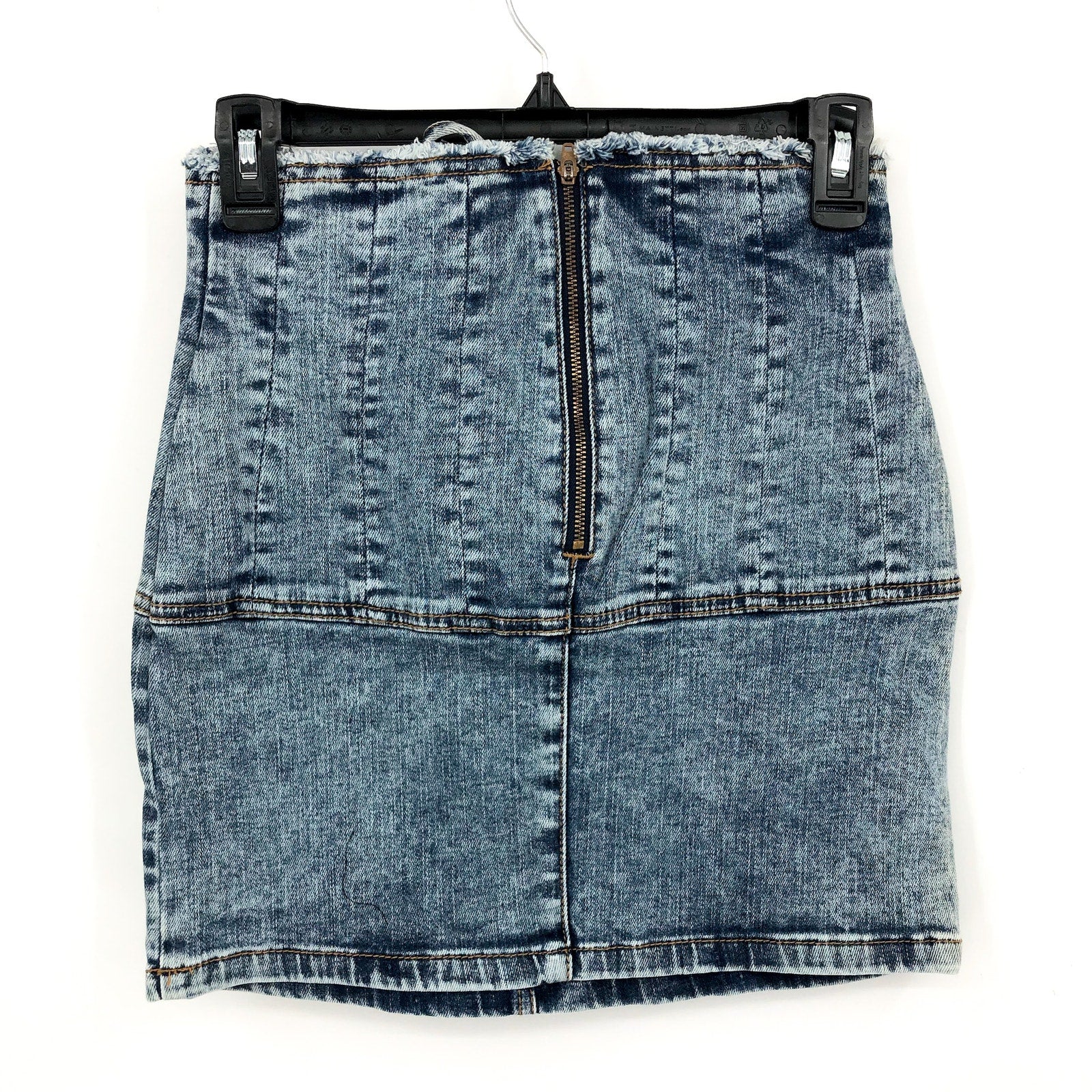 BARDOT Girls Corset Denim Skirt US 18 XXL Blue Acid Wash Cotton NWT