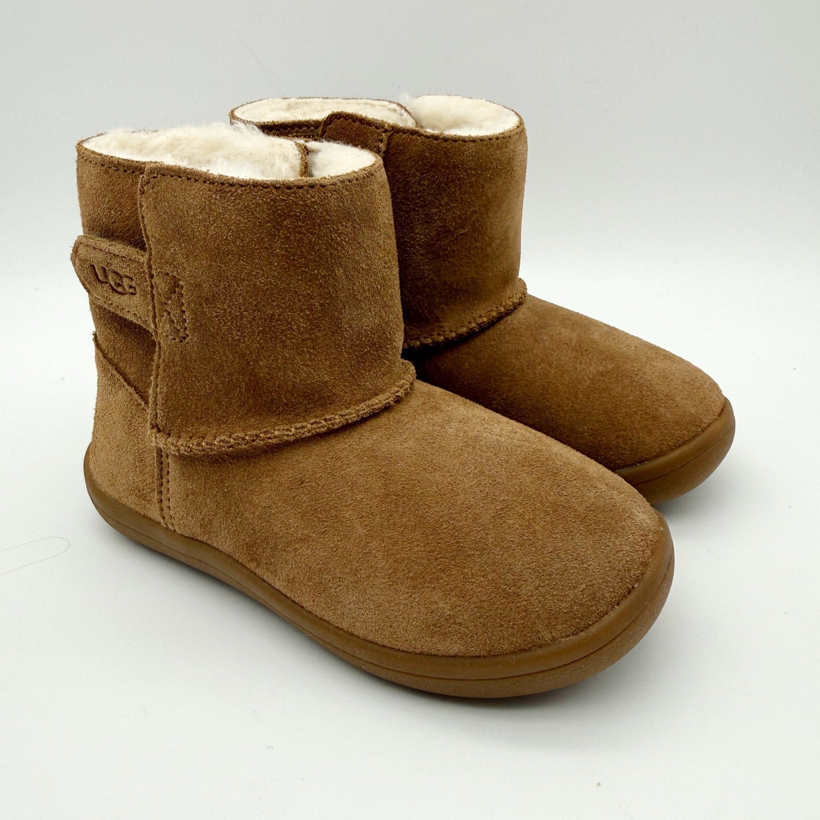 UGG Kids Keelan II Boots US 10 EU 27.5 Chestnut Brown Suede NIB