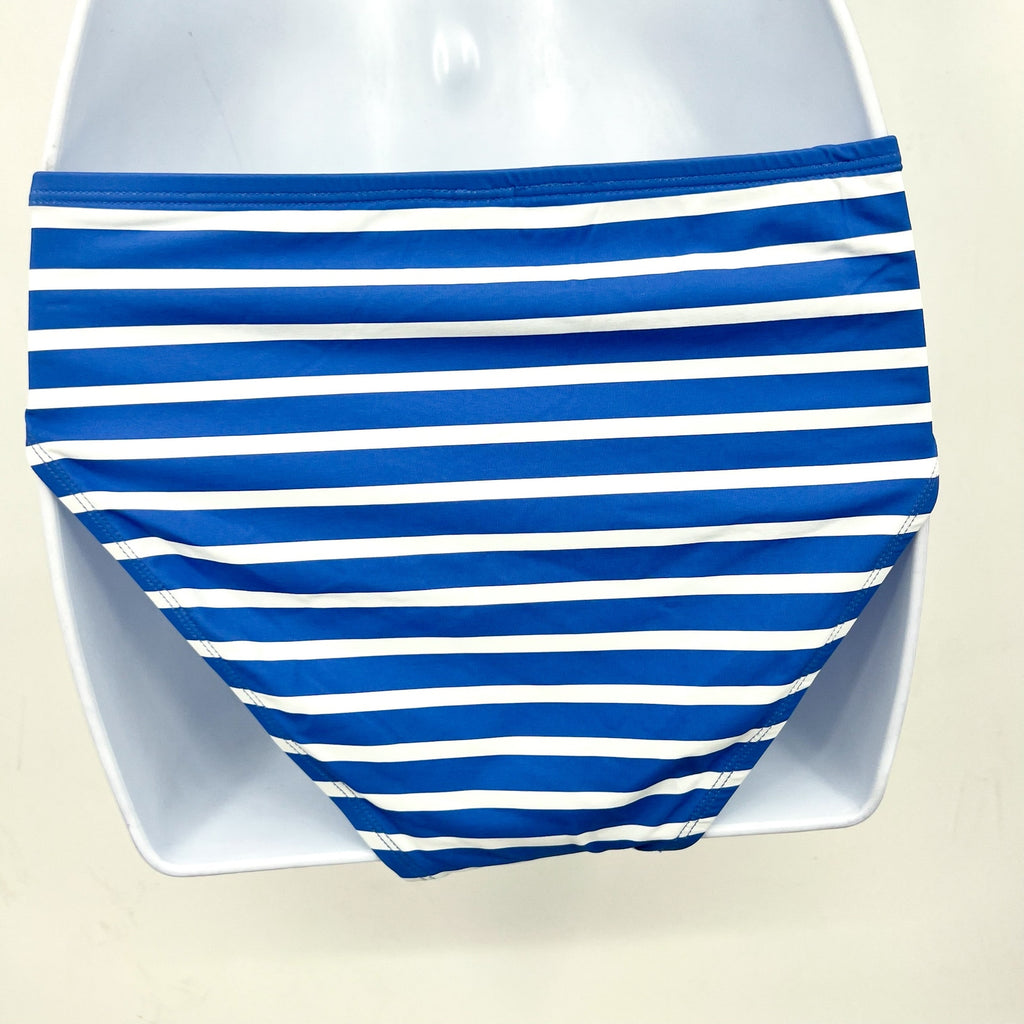 TOMMY BAHAMA Coastline Stripe Hipster Bikini Bottom Small Paradiso Blue NWT