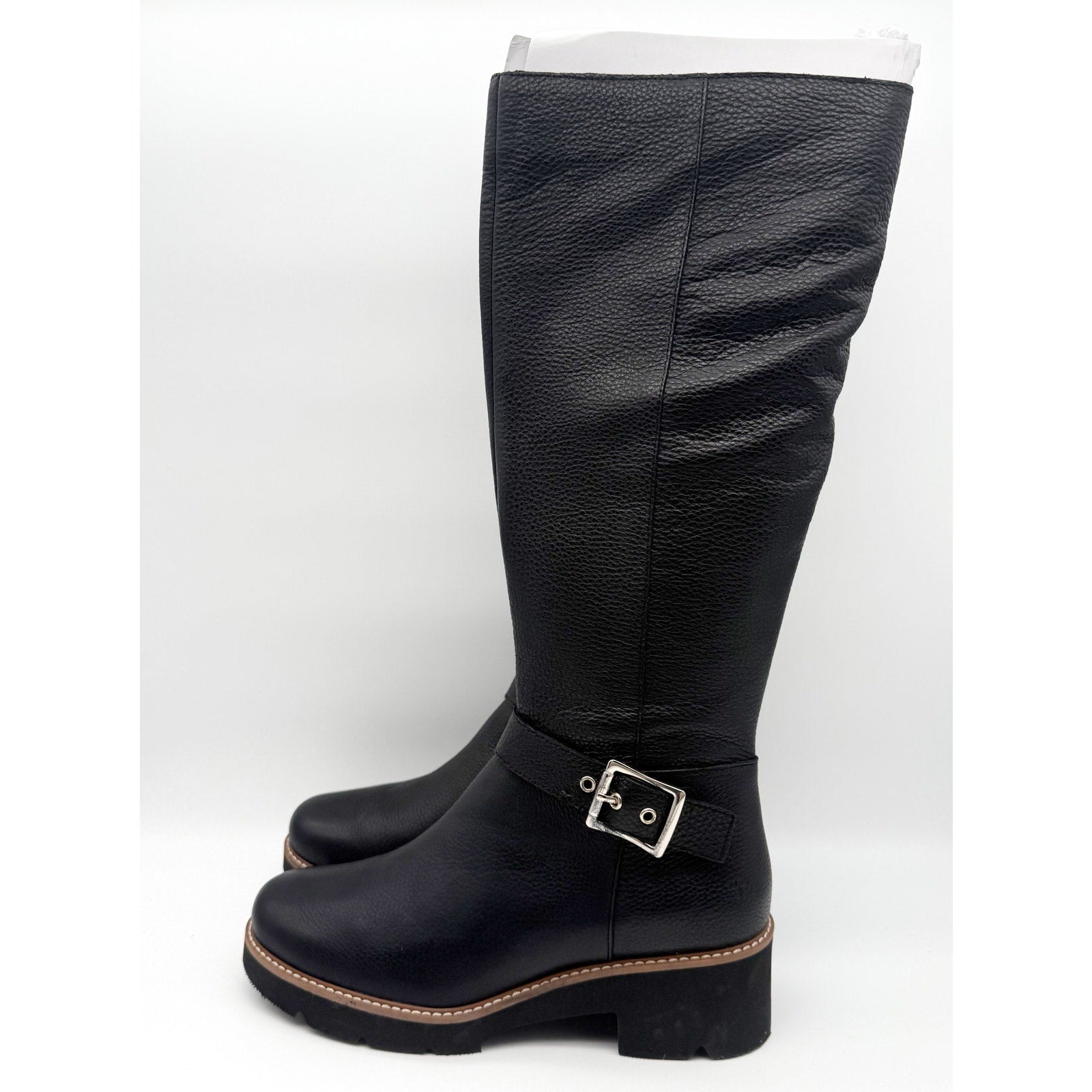 Naturalizer Womens Darry Knee High Boots US 9 Black Leather Water-Repellent NWOB