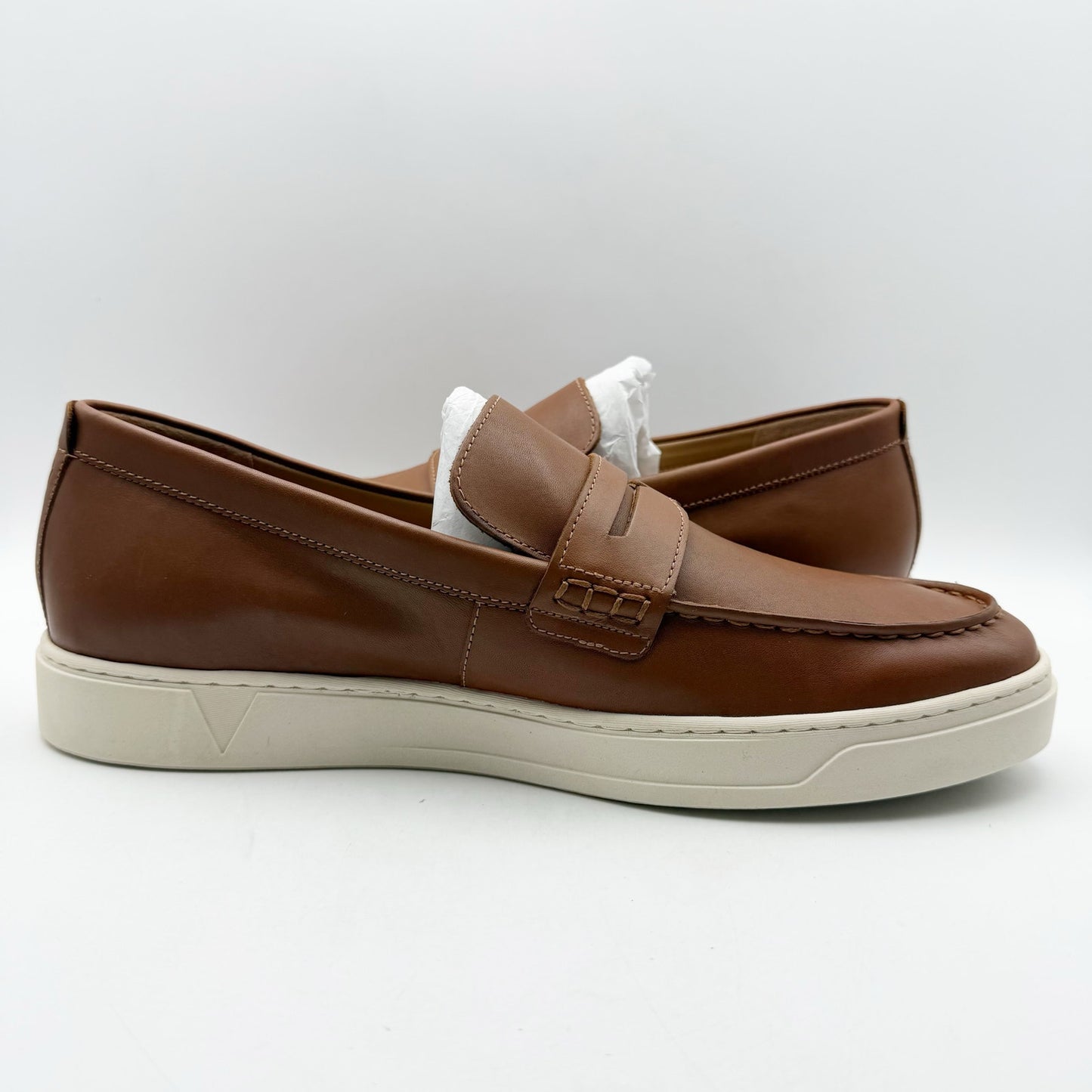 Vionic Mens Thompson Loafers US 13 M EU 46 Tan Leather Slip On NIB