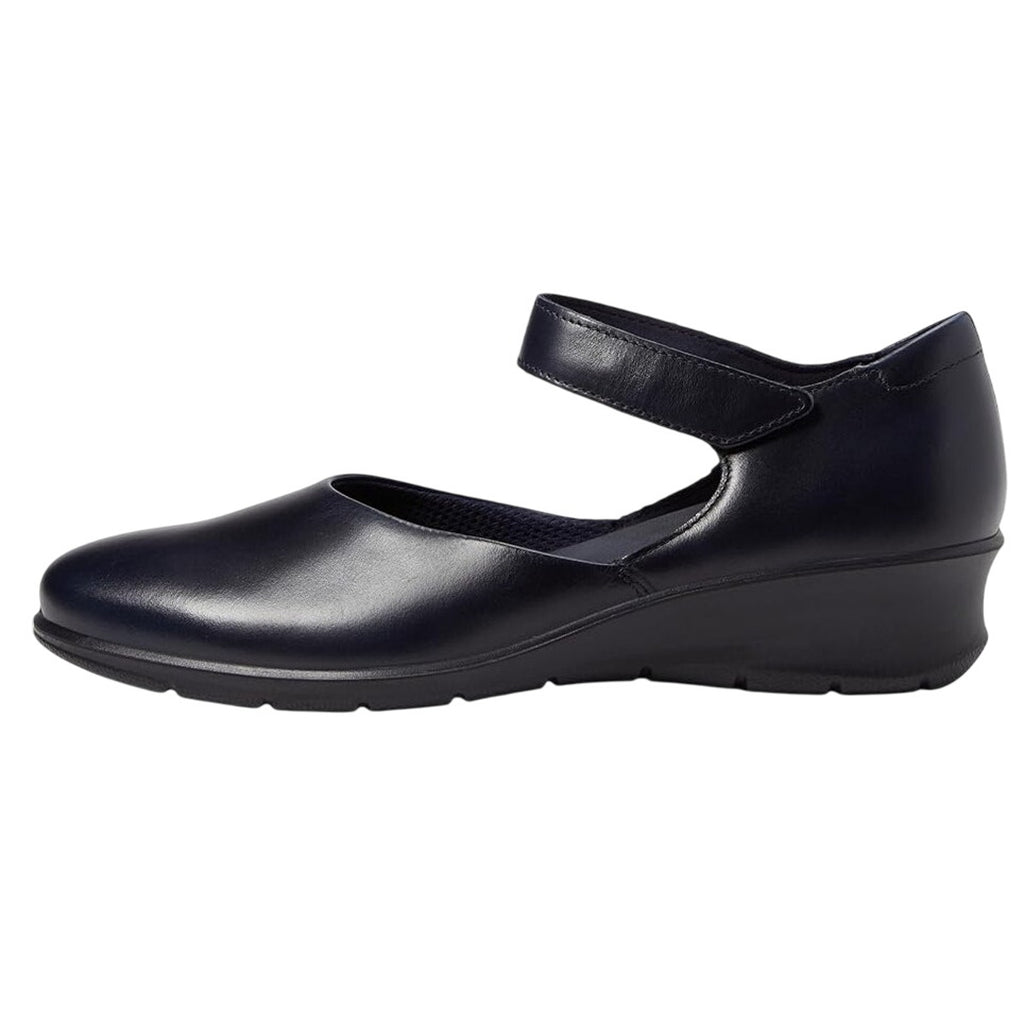 ECCO Womens Felicia Mary Jane Shoes EU 40 US 9-9.5 Blue Leather Flats NWOB