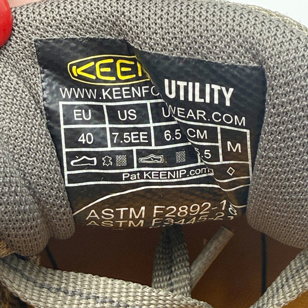 KEEN Utility Mens Reno KBF Work Shoes Size 7.5 Wide Grey Waterproof Soft Toe NIB
