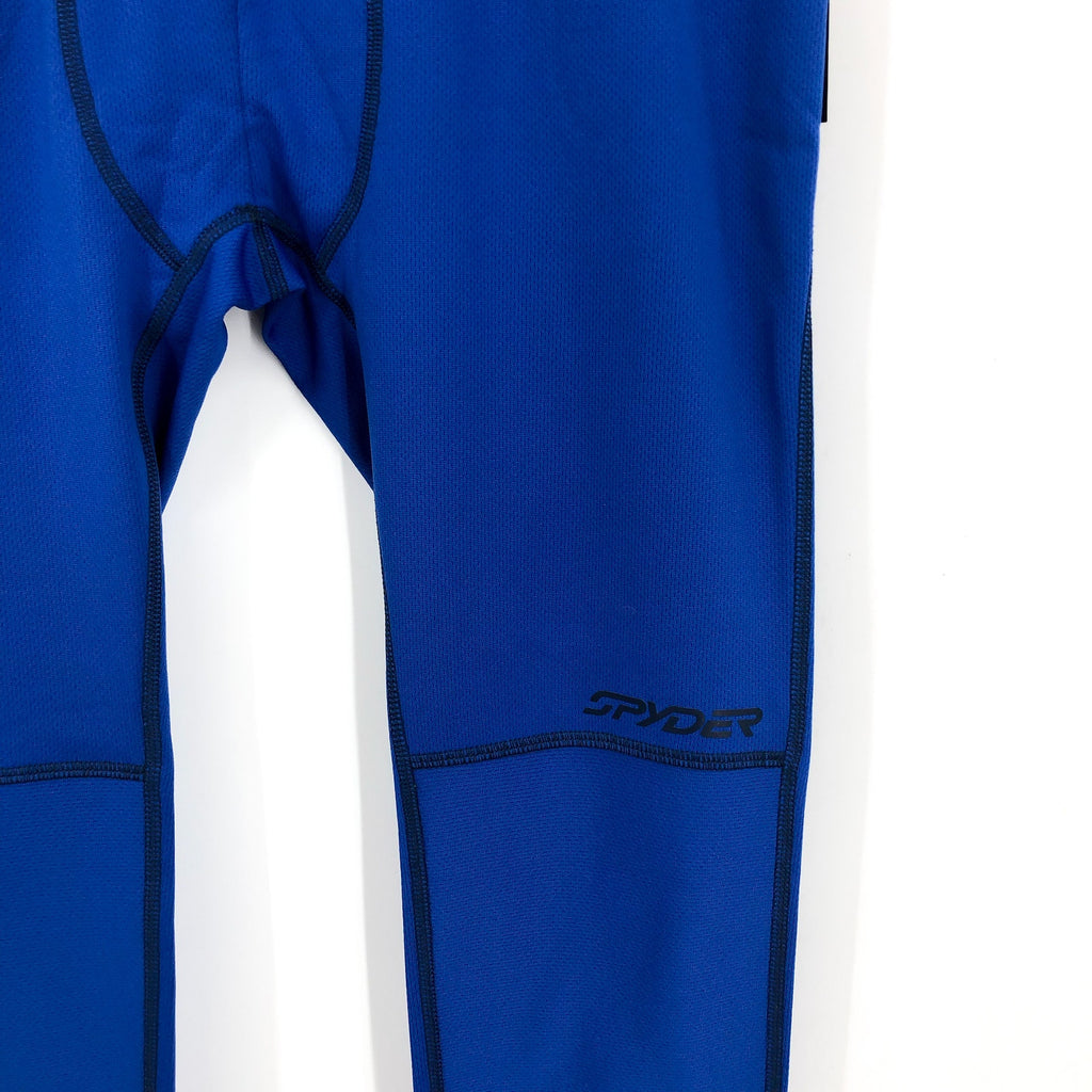 SPYDER Men's Charger Pants Small Electric Blue Leggings Base Layer UPF NWT