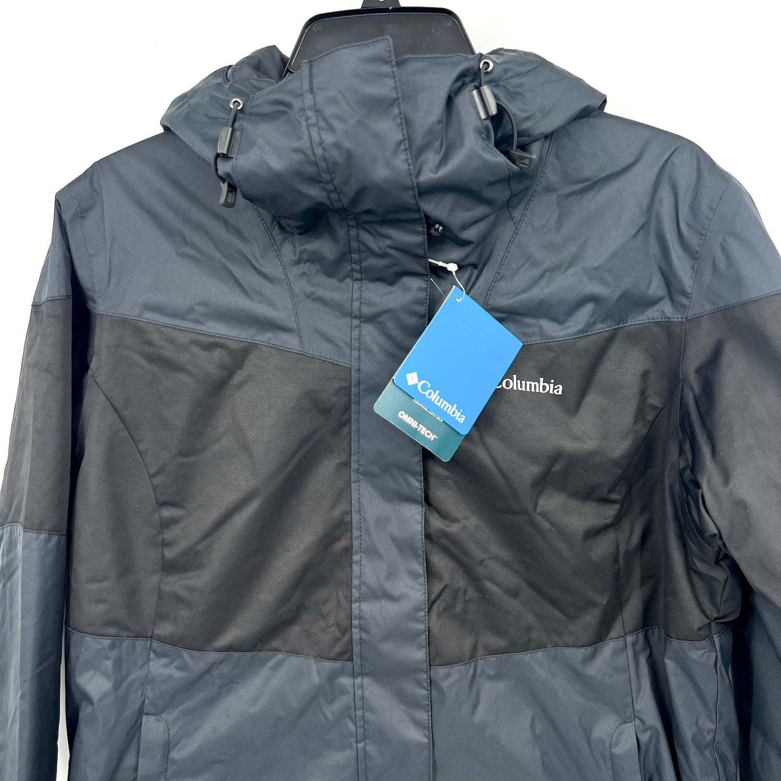 Columbia Womens Tipton Peak Insulated Jacket Medium Black Hood Winter Coat NWT