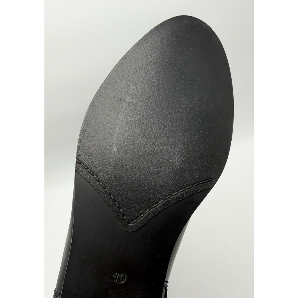 Coldwater Creek Womens Dalton Knee High Boots Size 10 Black Leather NWOB
