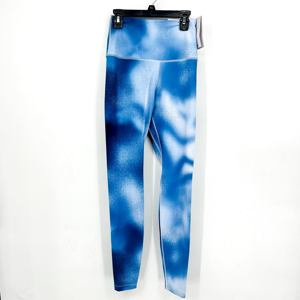 NIKE Women's One Dri Fit Athletic Leggings XS Court Blue Print High Rise NWT