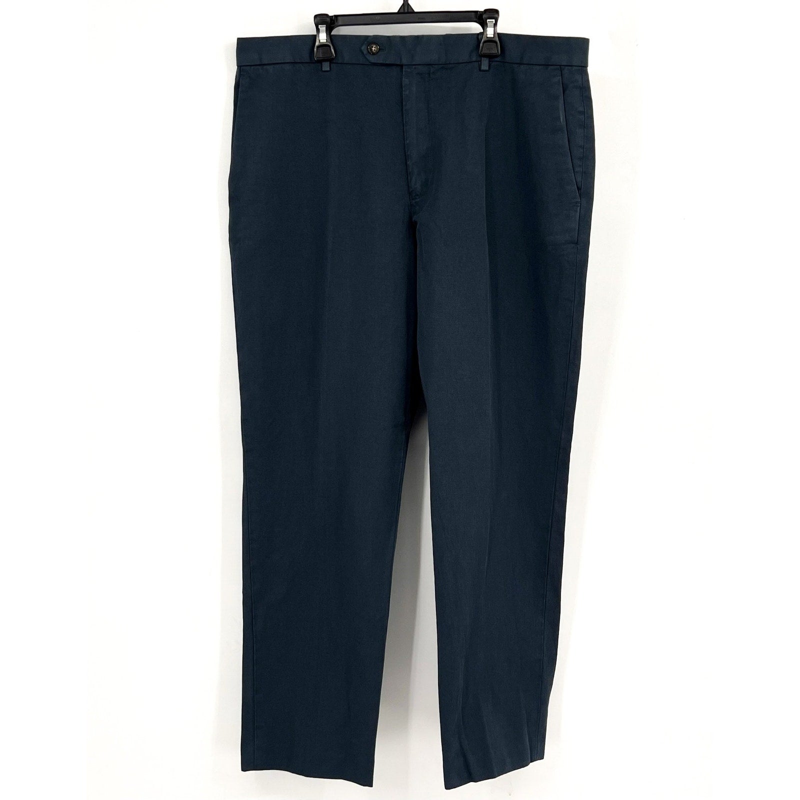 J.CREW Men's Chino Suit Pants 36x30 Blue Cotton-Linen Blend Slim Fit AX271 NWT