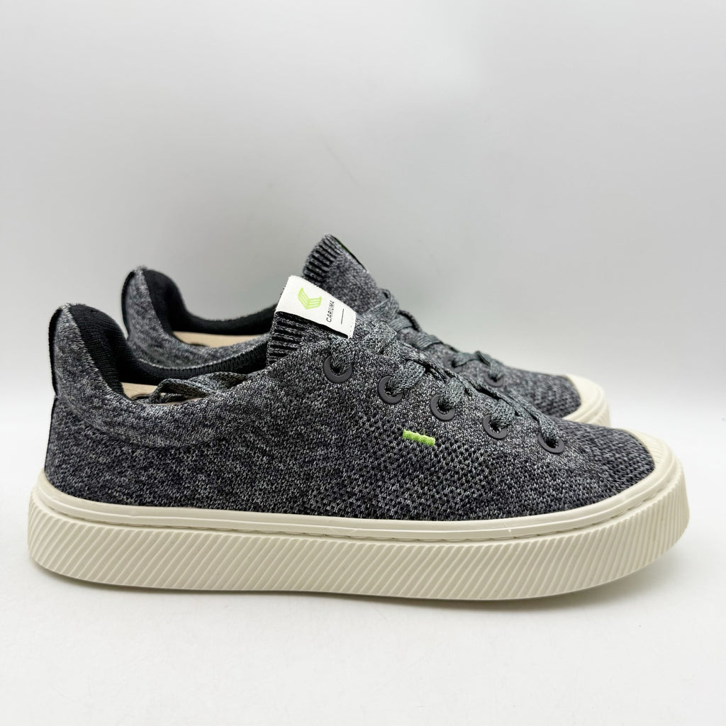 CARIUMA IBI Low Sneakers Womens 9.5 Mens 8 EU 40 Stone Grey Knit Bamboo NIB