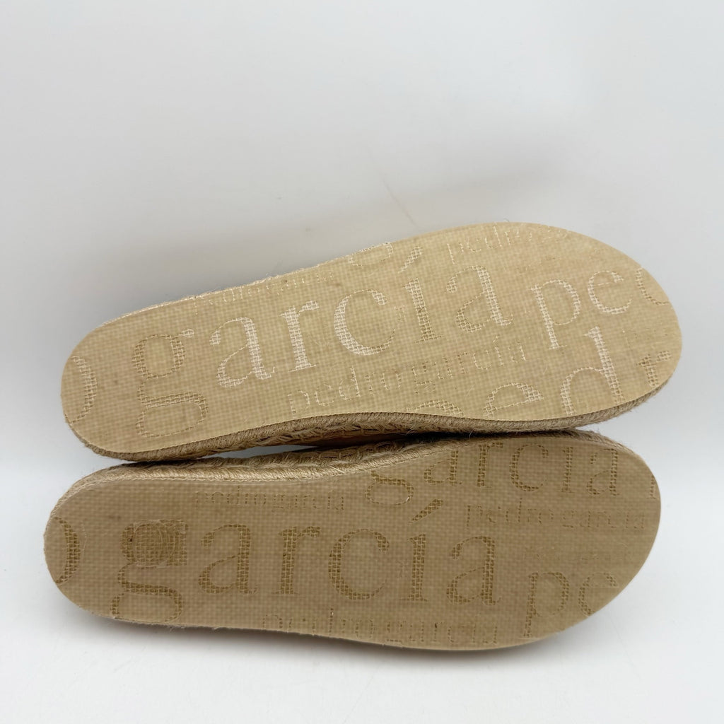 Pedro Garcia Womens Journey Slide Sandals EU 39.5 US 9.5 Tan Beige Leather NWOB