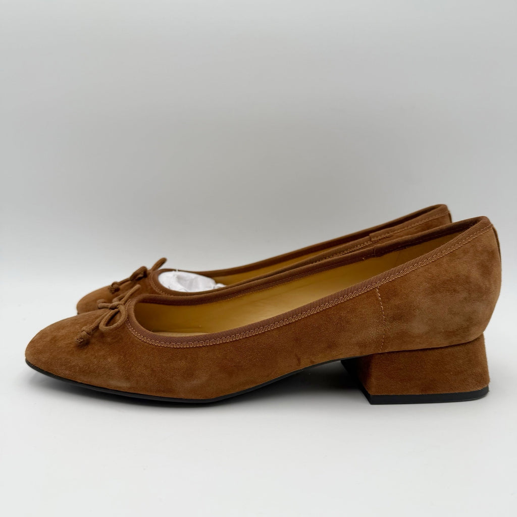 Nine West Womens Saruh Dress Pumps Size 10 M Brown Suede Slip On Heels NWOB