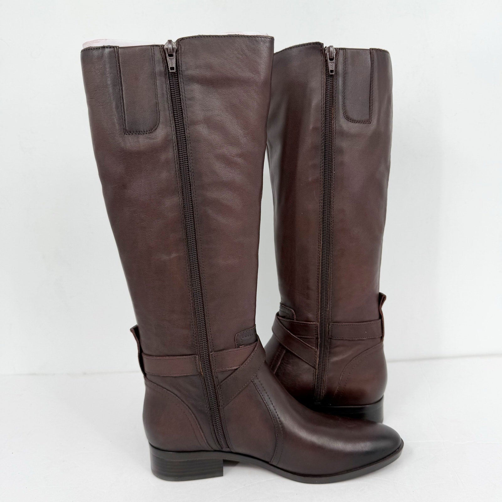 Naturalizer Womens Rena Knee High Boots US 6.5 M EU 36.5 Brown Leather NIB