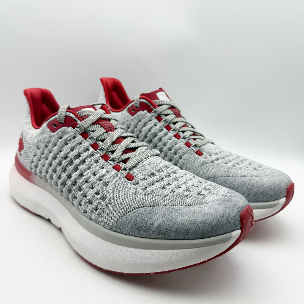 Rabbit Mens Dream Chaser Running Shoes Size 11.5 Gray Red Athletic Sneakers NIB