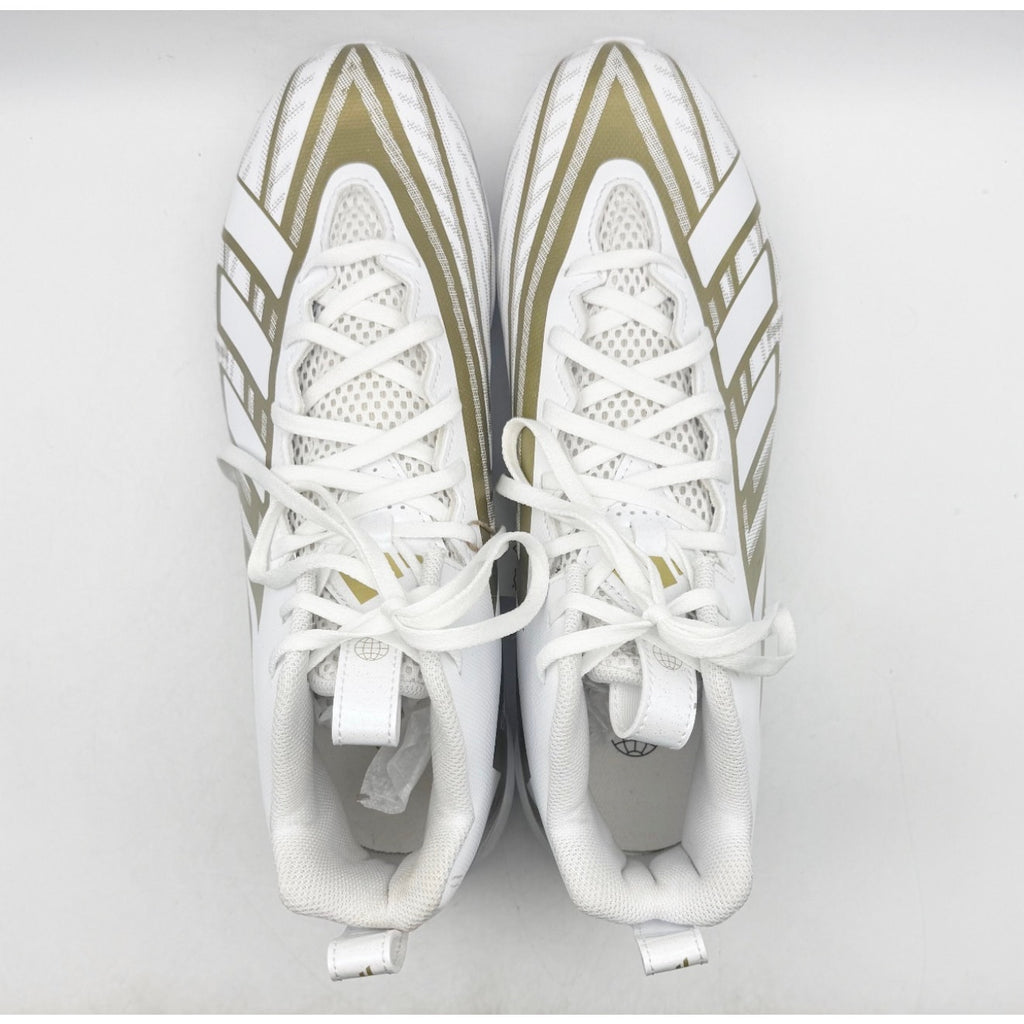 Adidas Men's Freak Spark MD 23 Football Cleats US 10.5 White Gold Athletic NWOB