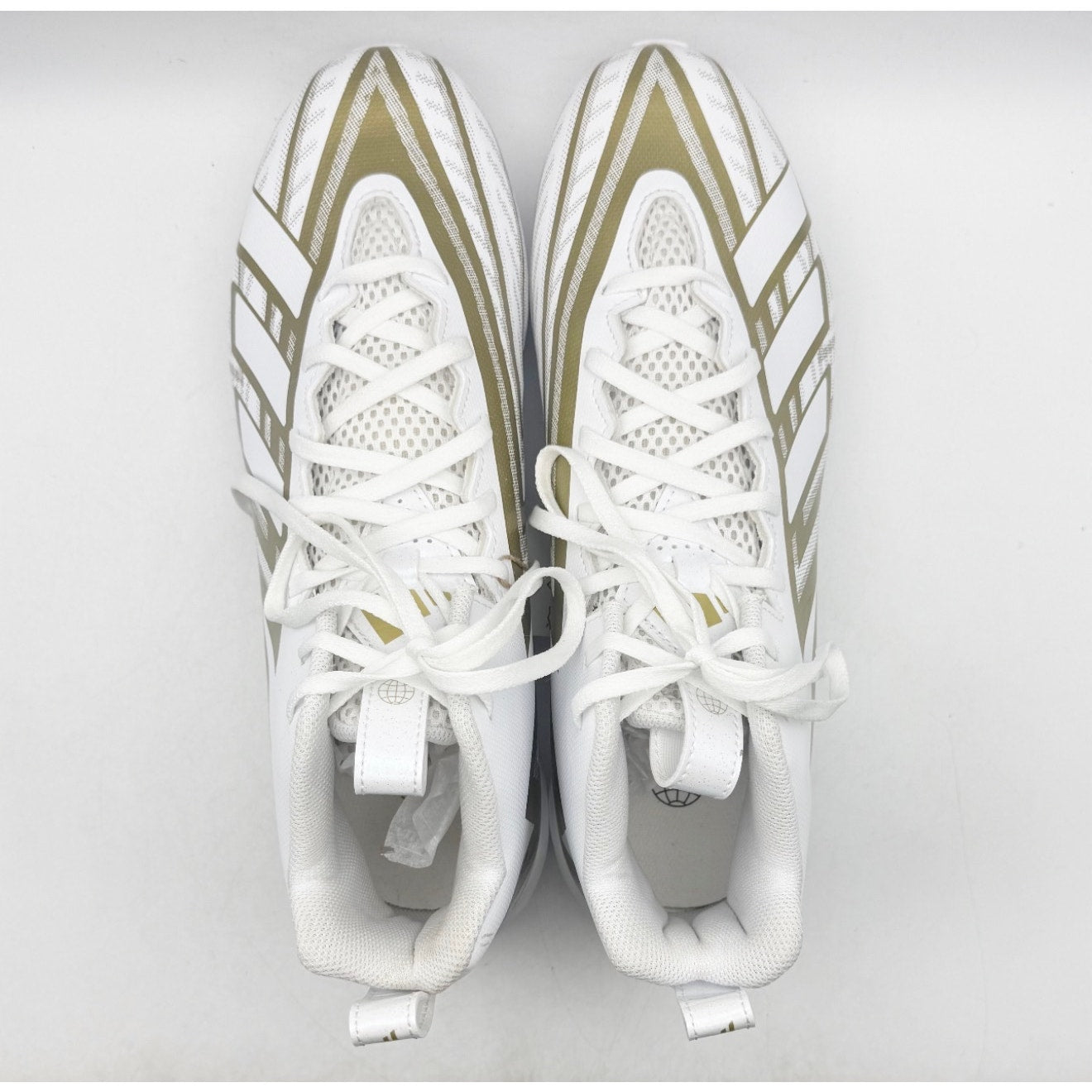 Adidas Men's Freak Spark MD 23 Football Cleats US 10.5 White Gold Athletic NWOB