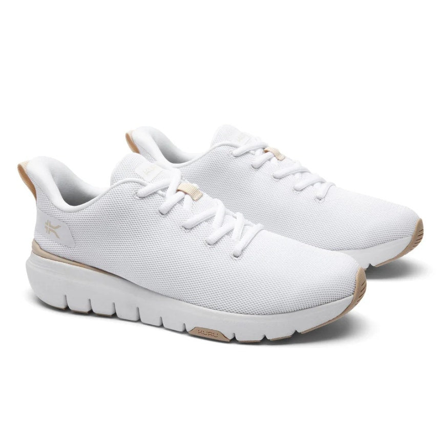 KURU Womens Flex Via Sneakers US 10 M White Athletic Shoes NWOB