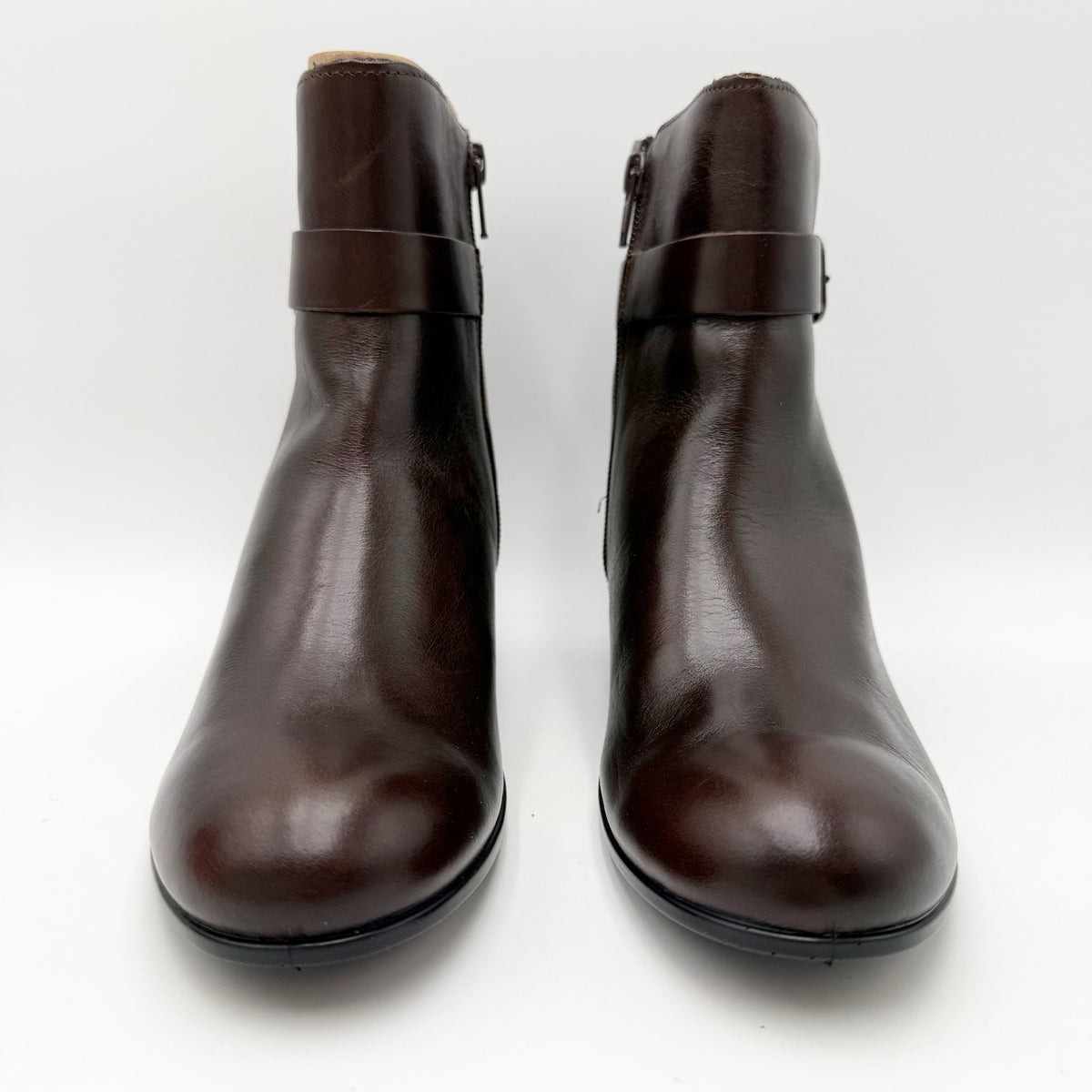 ECCO Womens Dress Classic 35 Heeled Ankle Boot EU 38 US 7-7.5 Brown Leather NWOB
