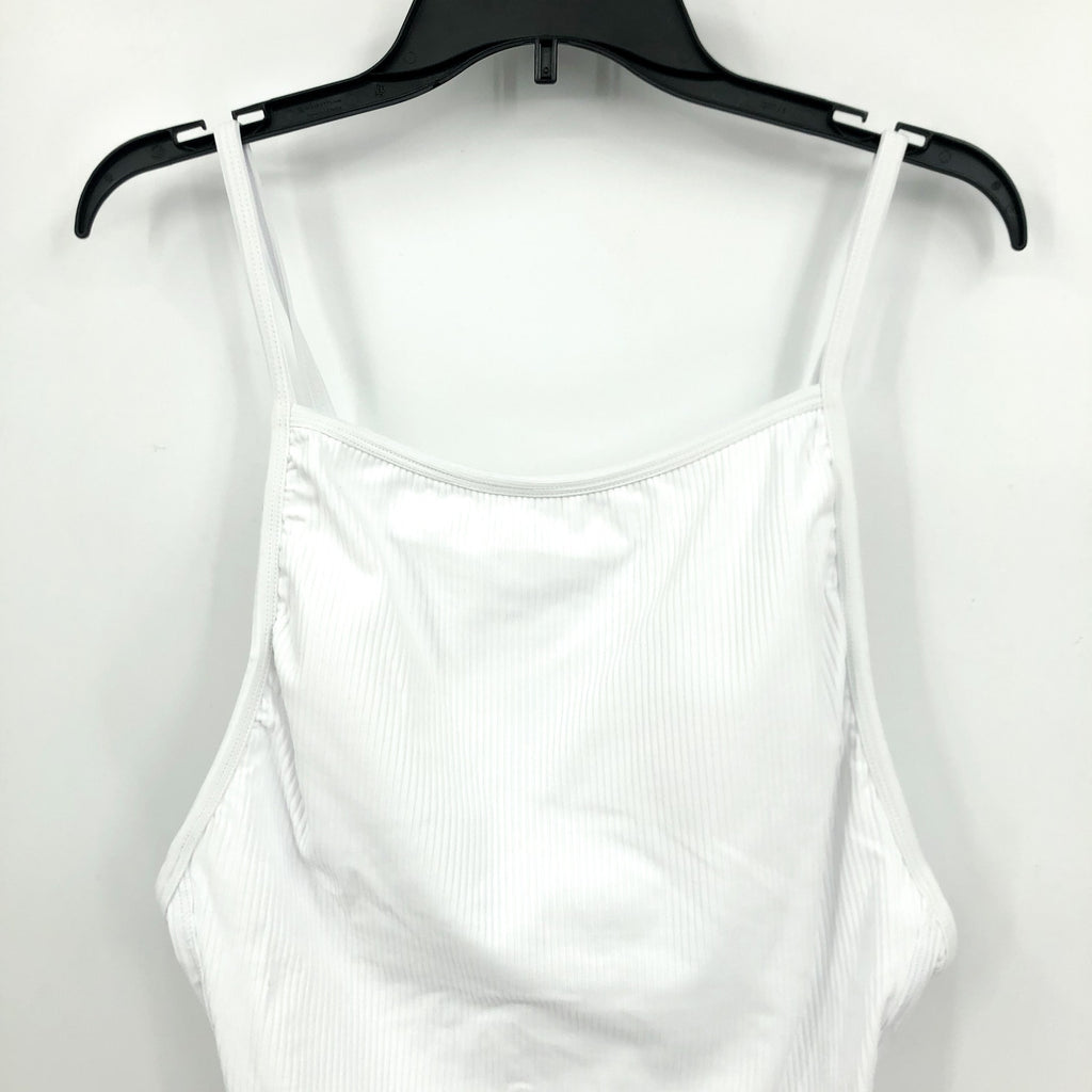 ANDIE SWIM Paloma One Piece Swimsuit XXL 18 Tall White Ribbed
