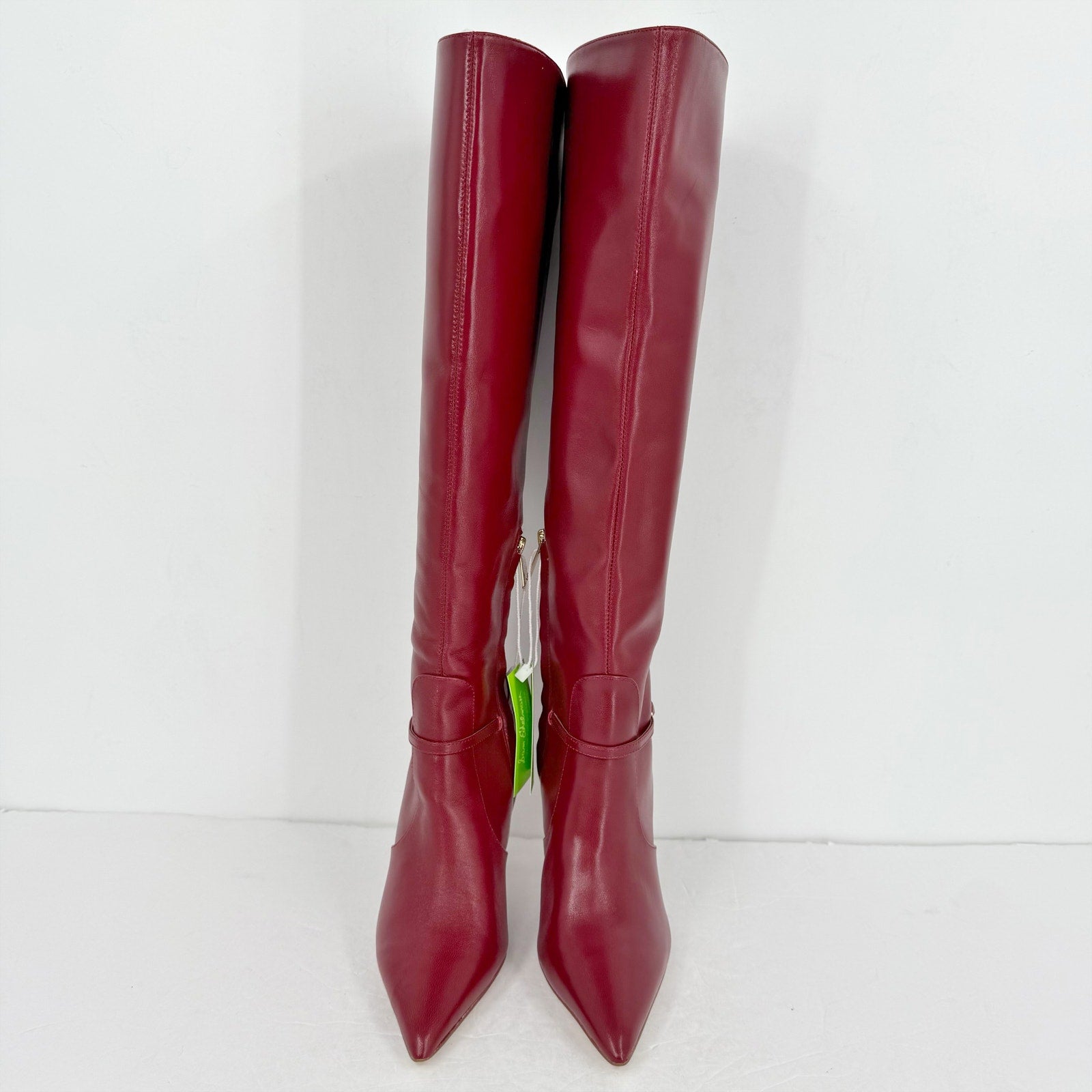 Sam Edelman Womens Elia Above The Knee High Boots US 6 M EU 36 Red Leather NIB