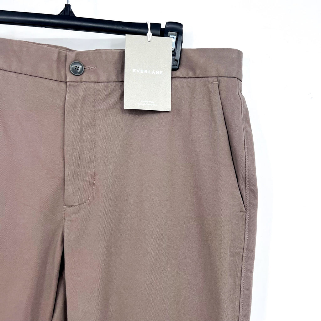 EVERLANE Men's Uniform Performance Chino 34x30 Tan Abalone Slim Fit Pants NWT
