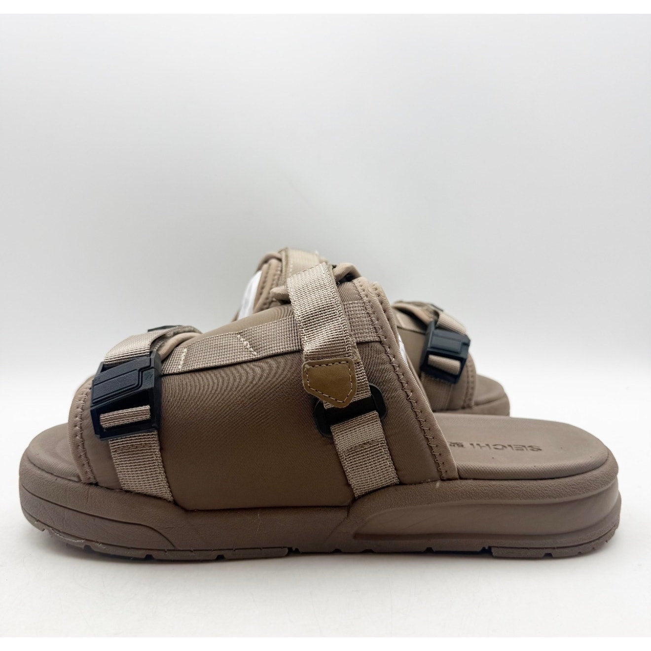 Seichi Mens Yoroi V2 Slide Sandals Size 9 EU 42 Taupe NIB