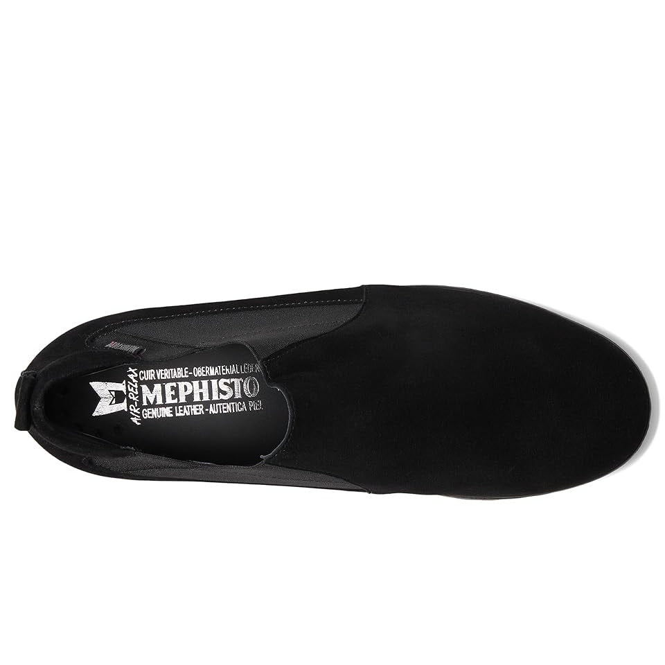 Mephisto Ibelina Women’s Wedge Slip-on Sneaker Size 8.5 Black Suede Leather NIB