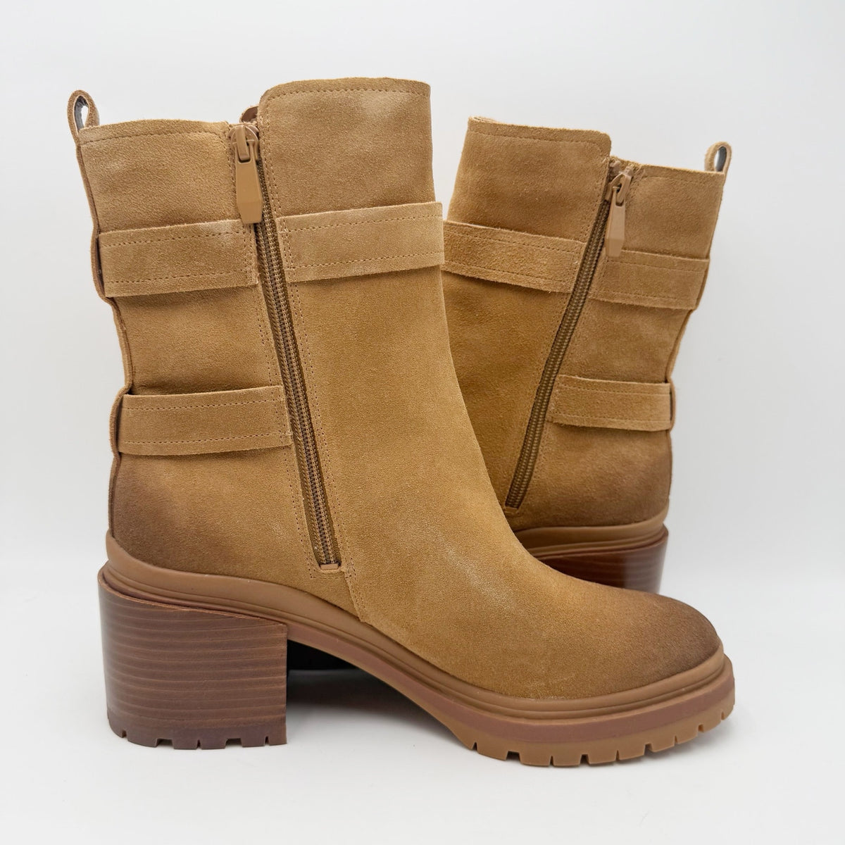Naturalizer Women Trina Heeled Boots Size 10 M EU 41 Brown Suede NIB
