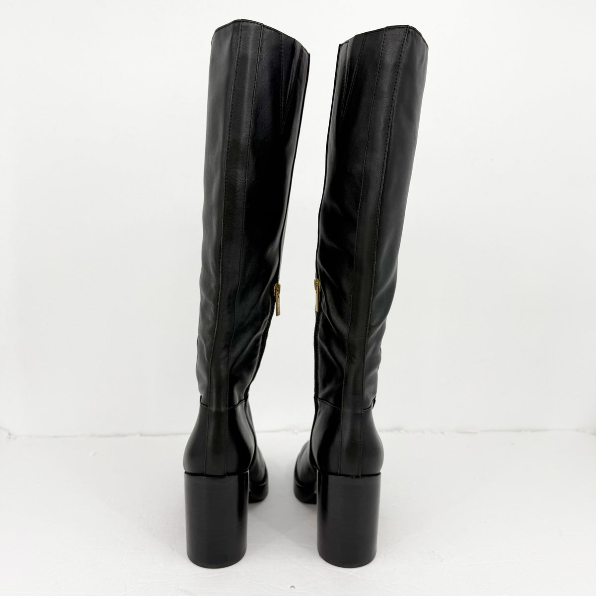 Vince Camuto Womens Gibi Knee High Boots Size 10 M Black Leather NIB