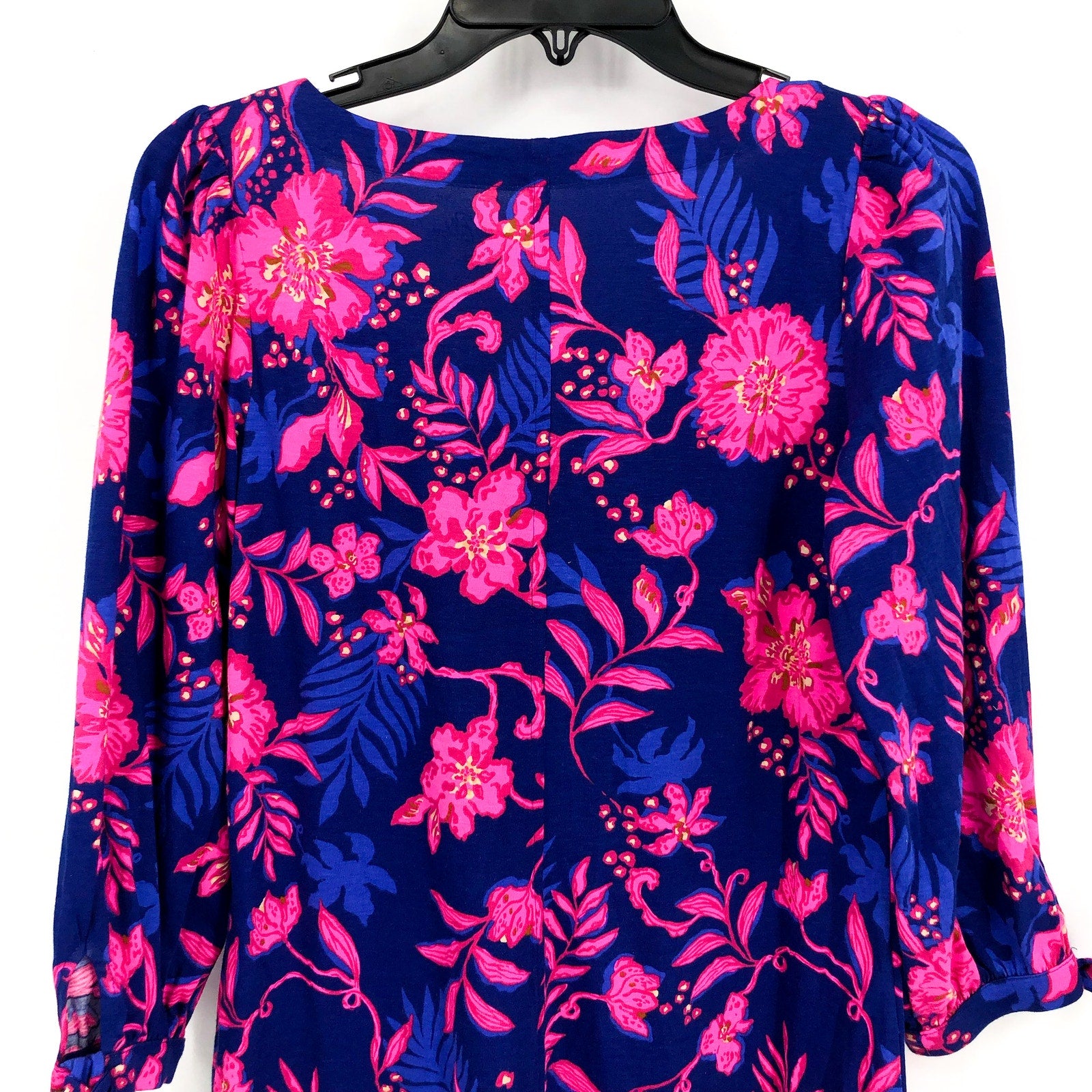 LILLY PULITZER Women's Cath Dress Small Blue Pink Never Ending Summer