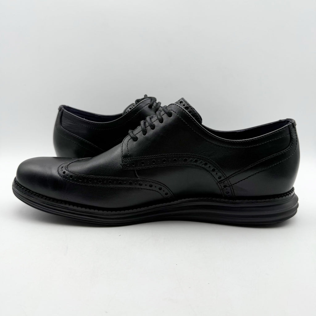 Cole Haan Mens Original Grand Wing Tip Oxford Shoes SIZE 11 M Black Leather NWOB