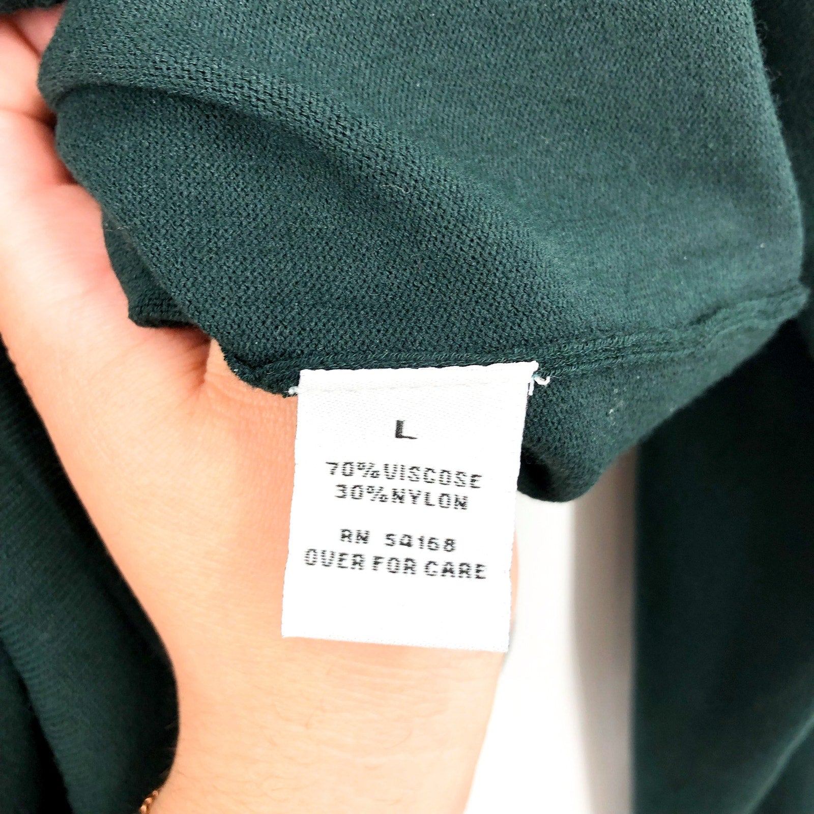 ELLIOTT LAUREN Womens Marella Fitted Sweater Large Evergreen Twist Detail NWT
