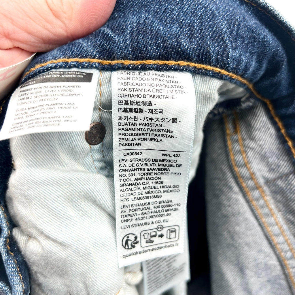 Levi's Men's 505 Regular Fit Jeans 30X30 Dark Blue Wash 00505-0000 NWT